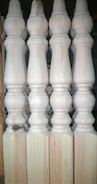 4 inch Farmhouse Pine Table Legs - set(4)