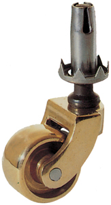 Grip Neck Castor Brass Wheel